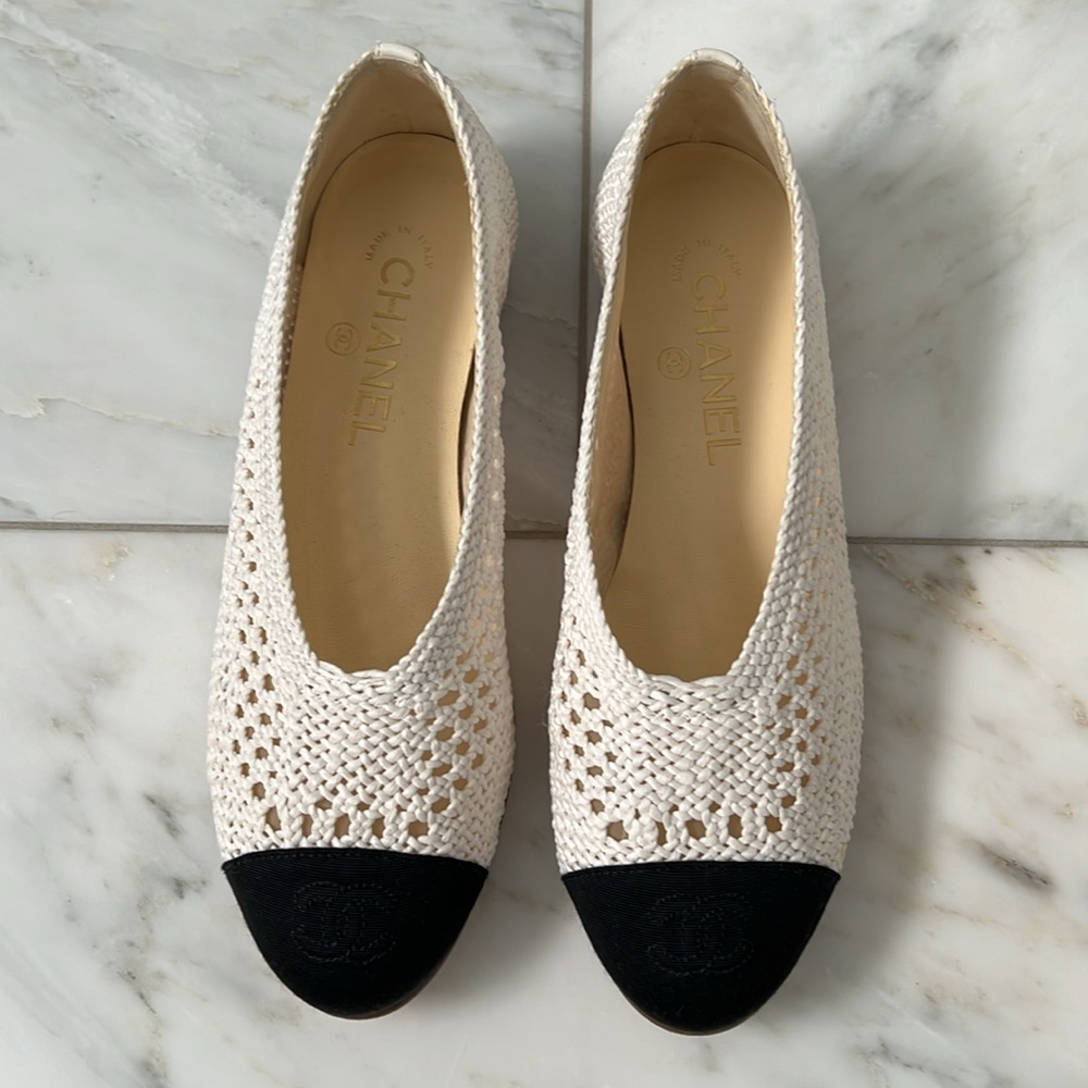 Chanel Crochet Ballet Flats